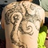 eccezionale grigio nero tentacoli di polipo enormi tatuaggio sulla schiena