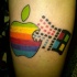 eccezionale mela colorata windows simbolo tatuaggio