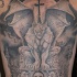 eccezionale idea di gargoyle tatuaggio pieno di schiena