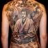 eccezionale samurai giapponese tatuaggio pieno di schiena