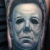 impressionante michael myers orrore tatuaggio