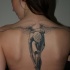 Beautiful angel with wings tattoo for women