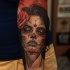 Tatuaje en el antebrazo, chica santa muerte tierna