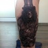 Tatuaje en la pierna,  Slash famoso estupendo de Guns and Roses