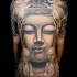 Großer Buddha Tattoo am ganzen Rücken