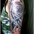 Biomechanical tattoo on arm