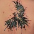 Tatuaggio incantevole sulla spalla l'uccello che vola