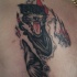 Tatuaje en el pecho,  pantera rasga la piel