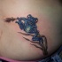Tatuaje  de rana  en la hierba