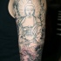 Buddha Tattoo am halben Ärmel