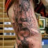 allegra cowboy ragazza pin up tatuaggio su costolette