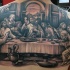 Tatuaje en la espalda, diseño detallado de la última cena