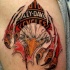 Tatuaje  de logo harley davidson y águila
