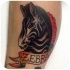 Tatuaggio colorato la zebra & 