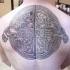 fresca idea di nodo celtico tatuaggio sulla schiena