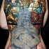idea fresca di gesu' tatuaggio pieno di schiena