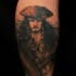 Tatuaje  de pirata famoso del caribe
