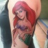 Tatuaje en el brazo,
sirena Ariel hermosa favorita