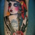 Tatuaje  de pirata linda llamativa