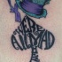 Tatuaje  de símbolo de naipes con sombrero de copa