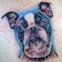 Tatuaje del retrato del perro