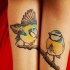 bei uccelli amicizia tatuaggio su due braccia