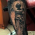 Dunkler Engel Tattoo am Arm