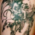 Tatuaje en el brazo, ángel y demonio libertinajes