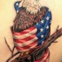 Eagle wrapped in usa flag patriotic tattoo