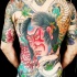 Enormes im Oldschool asiatischen Stil farbiges Tattoo am ganzen Körper