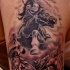 Tatuaje  de guerrero majestuoso a caballo
