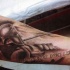 Unterarm Tattoo von antikem spartanischem Krieger