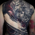 Full back abstract tattoo