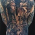 stile nativo americano tatuaggio pieno di schiena