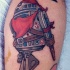 Tatuaje  de R2D2 pirata divertido