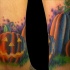 Tatuaje  de calabaza fantástica de halloween