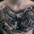 Tatuaje de  águila espléndida en el pecho