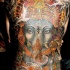 Tatuaggio impressionante sulla schiena Ganesha