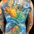 grande colorata sirena tatuaggio di James Tex