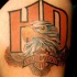 harley davidson logo con aquila tatuaggio