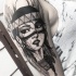 Illustrativer Stil schwarzes Schulter Tattoo der indianischen Frauen