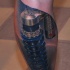 Incredible realism style colored leg tattoo of suspension