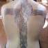 bella croce stile celtico tatuaggio sulla schiena