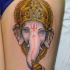 Tatuaggio bellissimo  la testa di Ganesha