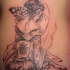 Tatuaggio grande bellissima ragazza giapponese