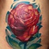 Tatuaggio simpatico la rosa rossa by Remistattoo