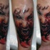 Tatuaje en el antebrazo, vampiro sanguinario de pesadillas