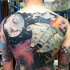 Tatuaje en la espalda, nave espacial increíble de  la guerra de las galaxias