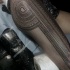 Tatuaje en la pierna, ornamento magnífico de tinta negra