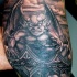 minaccioso gorgoyle tatuaggio